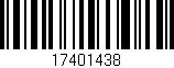 Código de barras (EAN, GTIN, SKU, ISBN): '17401438'