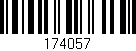 Código de barras (EAN, GTIN, SKU, ISBN): '174057'
