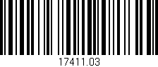 Código de barras (EAN, GTIN, SKU, ISBN): '17411.03'