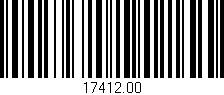 Código de barras (EAN, GTIN, SKU, ISBN): '17412.00'