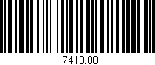 Código de barras (EAN, GTIN, SKU, ISBN): '17413.00'