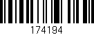 Código de barras (EAN, GTIN, SKU, ISBN): '174194'