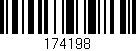 Código de barras (EAN, GTIN, SKU, ISBN): '174198'