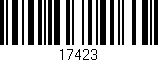 Código de barras (EAN, GTIN, SKU, ISBN): '17423'