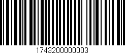 Código de barras (EAN, GTIN, SKU, ISBN): '1743200000003'
