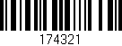 Código de barras (EAN, GTIN, SKU, ISBN): '174321'