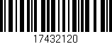 Código de barras (EAN, GTIN, SKU, ISBN): '17432120'