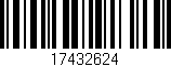 Código de barras (EAN, GTIN, SKU, ISBN): '17432624'