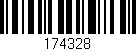 Código de barras (EAN, GTIN, SKU, ISBN): '174328'