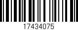 Código de barras (EAN, GTIN, SKU, ISBN): '17434075'