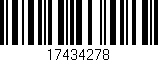 Código de barras (EAN, GTIN, SKU, ISBN): '17434278'