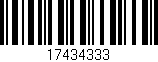 Código de barras (EAN, GTIN, SKU, ISBN): '17434333'