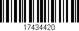 Código de barras (EAN, GTIN, SKU, ISBN): '17434420'