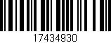 Código de barras (EAN, GTIN, SKU, ISBN): '17434930'