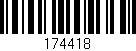 Código de barras (EAN, GTIN, SKU, ISBN): '174418'