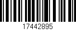 Código de barras (EAN, GTIN, SKU, ISBN): '17442895'