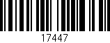 Código de barras (EAN, GTIN, SKU, ISBN): '17447'