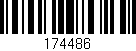 Código de barras (EAN, GTIN, SKU, ISBN): '174486'