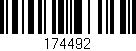 Código de barras (EAN, GTIN, SKU, ISBN): '174492'