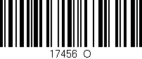 Código de barras (EAN, GTIN, SKU, ISBN): '17456_O'