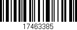 Código de barras (EAN, GTIN, SKU, ISBN): '17463385'