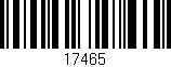 Código de barras (EAN, GTIN, SKU, ISBN): '17465'