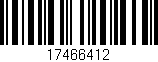 Código de barras (EAN, GTIN, SKU, ISBN): '17466412'