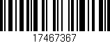 Código de barras (EAN, GTIN, SKU, ISBN): '17467367'