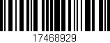 Código de barras (EAN, GTIN, SKU, ISBN): '17468929'