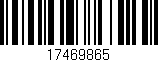 Código de barras (EAN, GTIN, SKU, ISBN): '17469865'