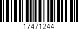Código de barras (EAN, GTIN, SKU, ISBN): '17471244'