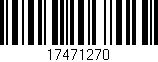 Código de barras (EAN, GTIN, SKU, ISBN): '17471270'