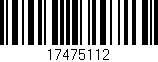 Código de barras (EAN, GTIN, SKU, ISBN): '17475112'