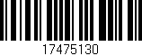 Código de barras (EAN, GTIN, SKU, ISBN): '17475130'