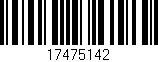 Código de barras (EAN, GTIN, SKU, ISBN): '17475142'