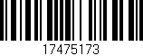 Código de barras (EAN, GTIN, SKU, ISBN): '17475173'