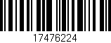 Código de barras (EAN, GTIN, SKU, ISBN): '17476224'
