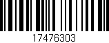 Código de barras (EAN, GTIN, SKU, ISBN): '17476303'