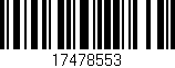 Código de barras (EAN, GTIN, SKU, ISBN): '17478553'