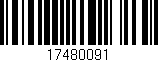 Código de barras (EAN, GTIN, SKU, ISBN): '17480091'