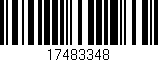 Código de barras (EAN, GTIN, SKU, ISBN): '17483348'