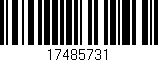 Código de barras (EAN, GTIN, SKU, ISBN): '17485731'