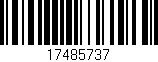 Código de barras (EAN, GTIN, SKU, ISBN): '17485737'