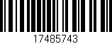 Código de barras (EAN, GTIN, SKU, ISBN): '17485743'