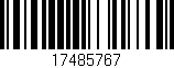 Código de barras (EAN, GTIN, SKU, ISBN): '17485767'