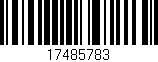 Código de barras (EAN, GTIN, SKU, ISBN): '17485783'