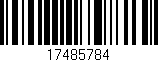 Código de barras (EAN, GTIN, SKU, ISBN): '17485784'