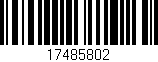 Código de barras (EAN, GTIN, SKU, ISBN): '17485802'