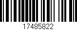 Código de barras (EAN, GTIN, SKU, ISBN): '17485822'
