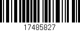 Código de barras (EAN, GTIN, SKU, ISBN): '17485827'